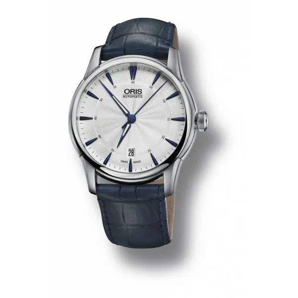 Oris Artelier Date Leather strap and silver dial 01 733 7670 4031